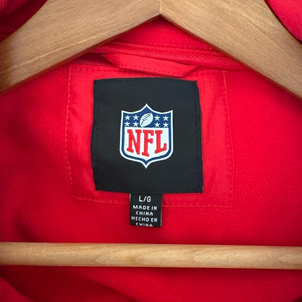 NWT! Men’s Kansas City Chiefs red full zip fleece lined jacket Size Large - Picture 4 of 5